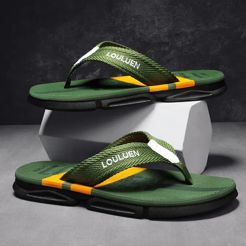 Color: Blue, Shoe Size: 40 - High Quality Men Flip Flops Summer Beach Slippers Men Fashion Casual Breathable Antiskid Beach Flip Flops Men Summer Outdoor
