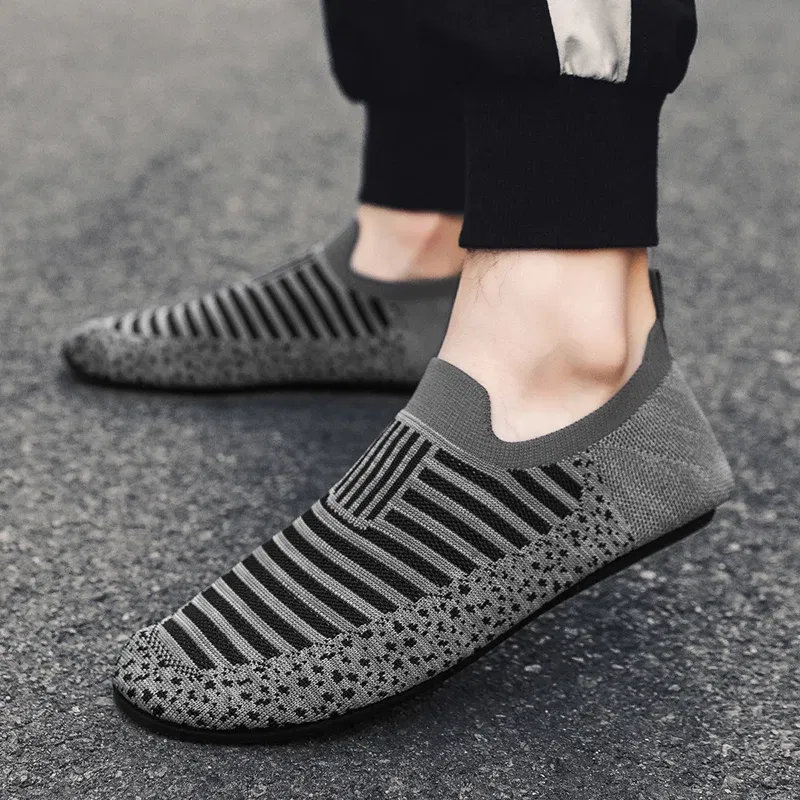 Color: SKY BLUE, Shoe Size: 39 - MAEDEF Mens Shoes Comfortable Casual Shoes Men Home Slippers Lightweight Breathable Walking Moccasins Thin Bottom House Shoes