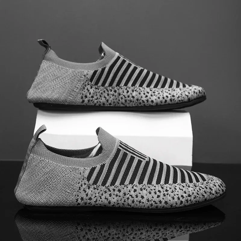 Color: SKY BLUE, Shoe Size: 39 - MAEDEF Mens Shoes Comfortable Casual Shoes Men Home Slippers Lightweight Breathable Walking Moccasins Thin Bottom House Shoes