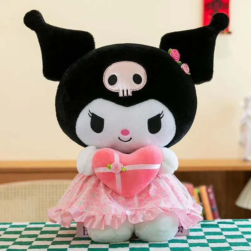 Color: WHITE - Sanrio Kuromi Plush Toy30cm Cinnamoroll Melody Stuffed Doll Comfortable And Soft Plush Toy Valentine's Day Child Birthday Gift