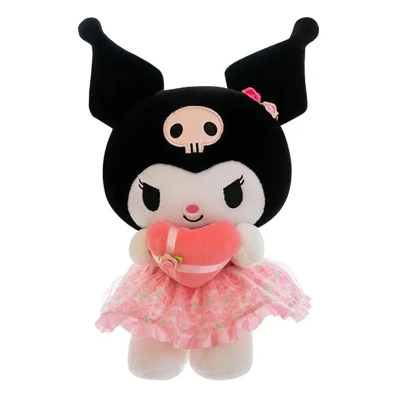 Color: WHITE - Sanrio Kuromi Plush Toy30cm Cinnamoroll Melody Stuffed Doll Comfortable And Soft Plush Toy Valentine's Day Child Birthday Gift