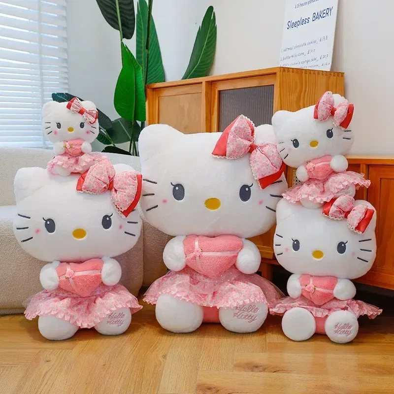 Color: WHITE - Sanrio Kuromi Plush Toy30cm Cinnamoroll Melody Stuffed Doll Comfortable And Soft Plush Toy Valentine's Day Child Birthday Gift