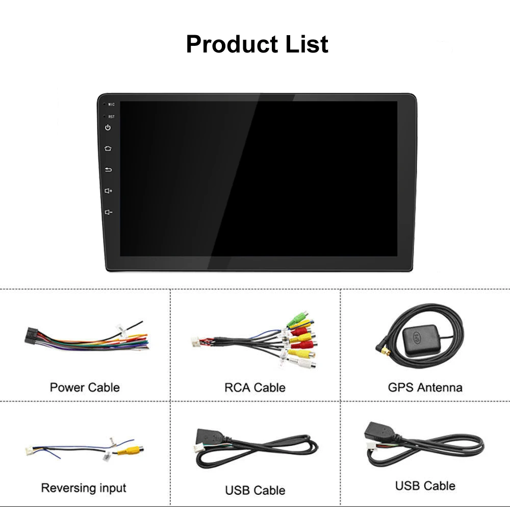 Color: Red, Ships From: CHINA - 2 Din Car Radio Carplay 1280*720 Android Auto Universal Multimedia Player GPS WIFI Autoradio Stereo Video System AHD Camera