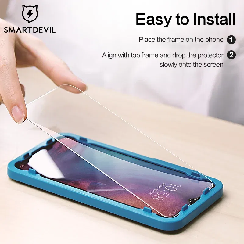 Color: Frosted, Material: Anti Peeping - SmartDevil Tempered Glass For Redmi Note 9 8 Pro 7 Pro Screen Protector For Redmi 9T 10X 2.5D Curved Anti Blue Light 2 PCS