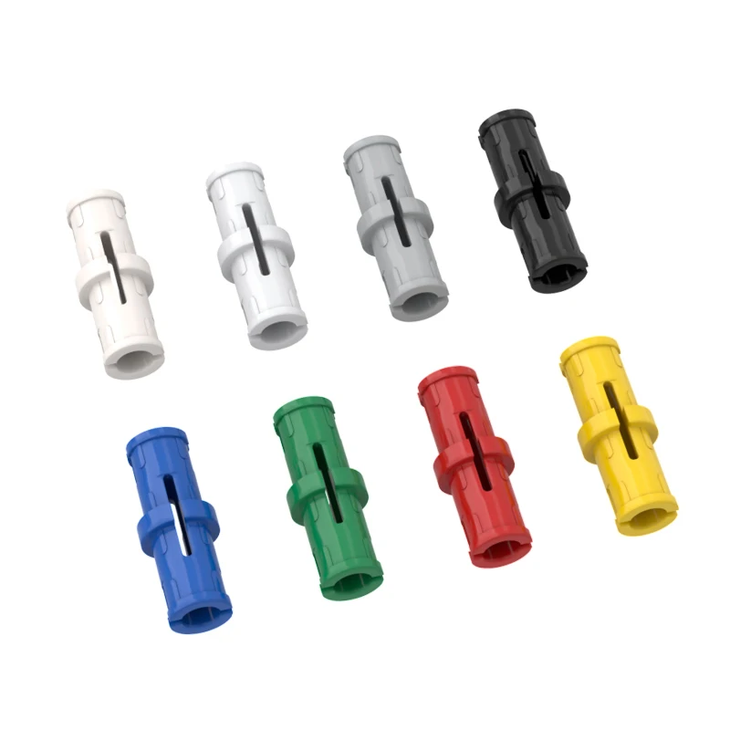 Color: Light Grey - 1 Pcs Buildings Blocks 32034 Brick High-Tech Axle and Pin Connector Angled #2 - 180 degrees Bulk Modular GBC MOC Set