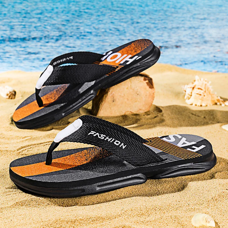 Color: ROYAL BLUE, Shoe Size: 43 - Summer Men's Flip-flops Massage Granule Men Slippers Comfortable Beach Sandals Men Casual Shoes House Flip Flops Bathroom Shoes
