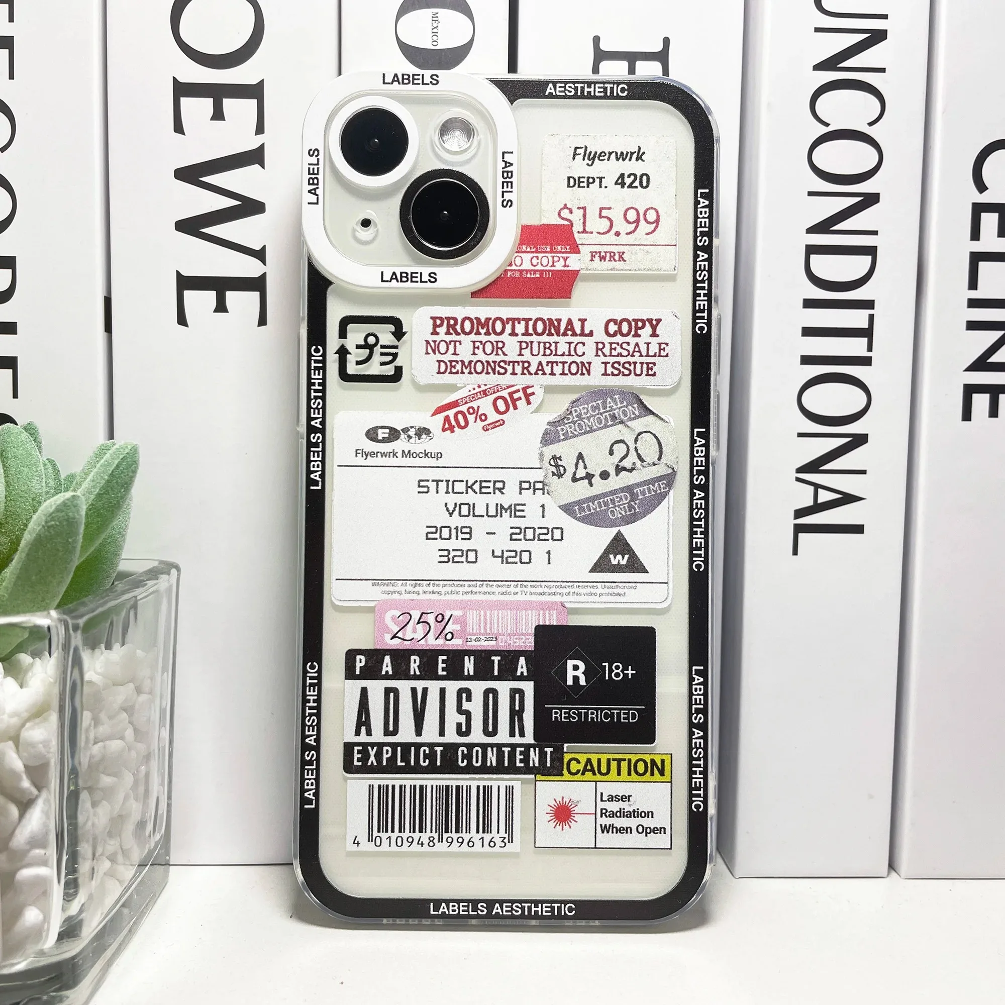 Color: Clear, Material: Silicon - Mix Labels Collage Stickers Aesthetic Phone Case For Samsung Galaxy S10 S20 S21 S22 S23 S24 FE Plus Ultra Note 20