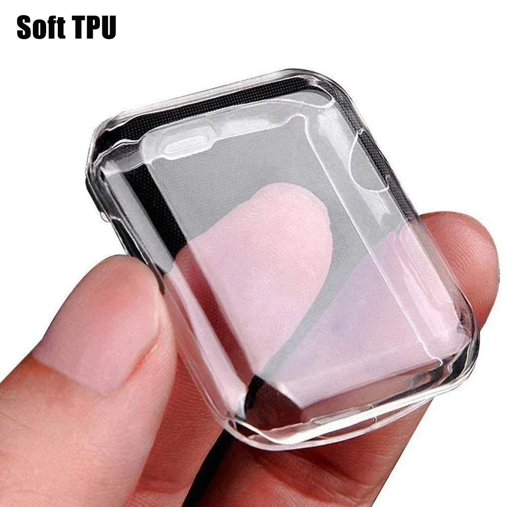 Ships From: United States, Color: Emerald, Dial Diameter: 1 Inches - Screen Protector For Apple Watch case 45mm 41mm 44MM 40MM Full TPU bumper Cover 42mm 38MM accessories iwatch series 7 SE 6 5 4 3