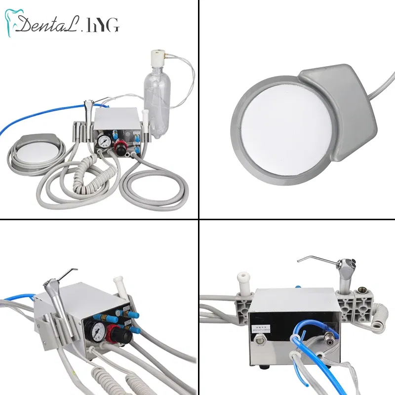 Color: Pink, Ships From: CHINA - Portable Dental Turbine Unit Air Control 3 Way Syringe Handpiece Tubing Foot Switch Dental Equipments Work With Air Compressor