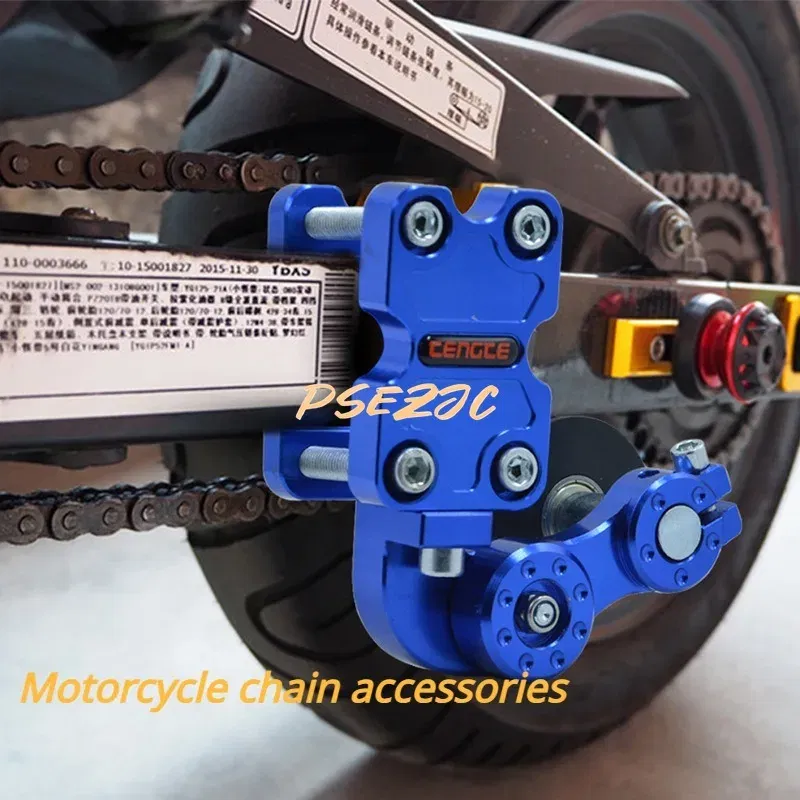 Color: Red - Motorcycle Chain Automatic Adjustment Modification Accessories Tensioner Chain Adjuster Chain Tightener