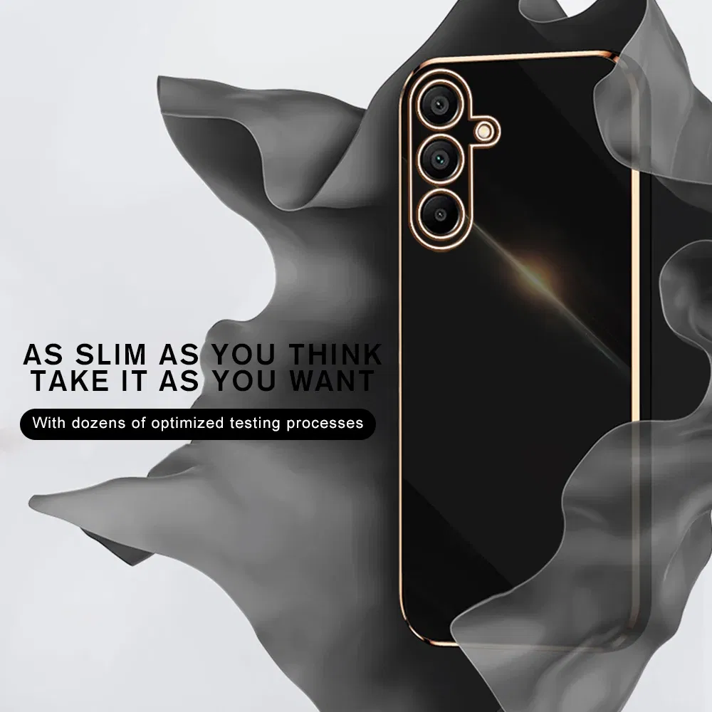 Material: plastic, Color: Blue - Luxury Electroplated Cover Case For Samsung Galaxy A15 Silicone Lens Protection Fundas A05s A05 4G A25 A35 A55 5G A 15 25 35 55