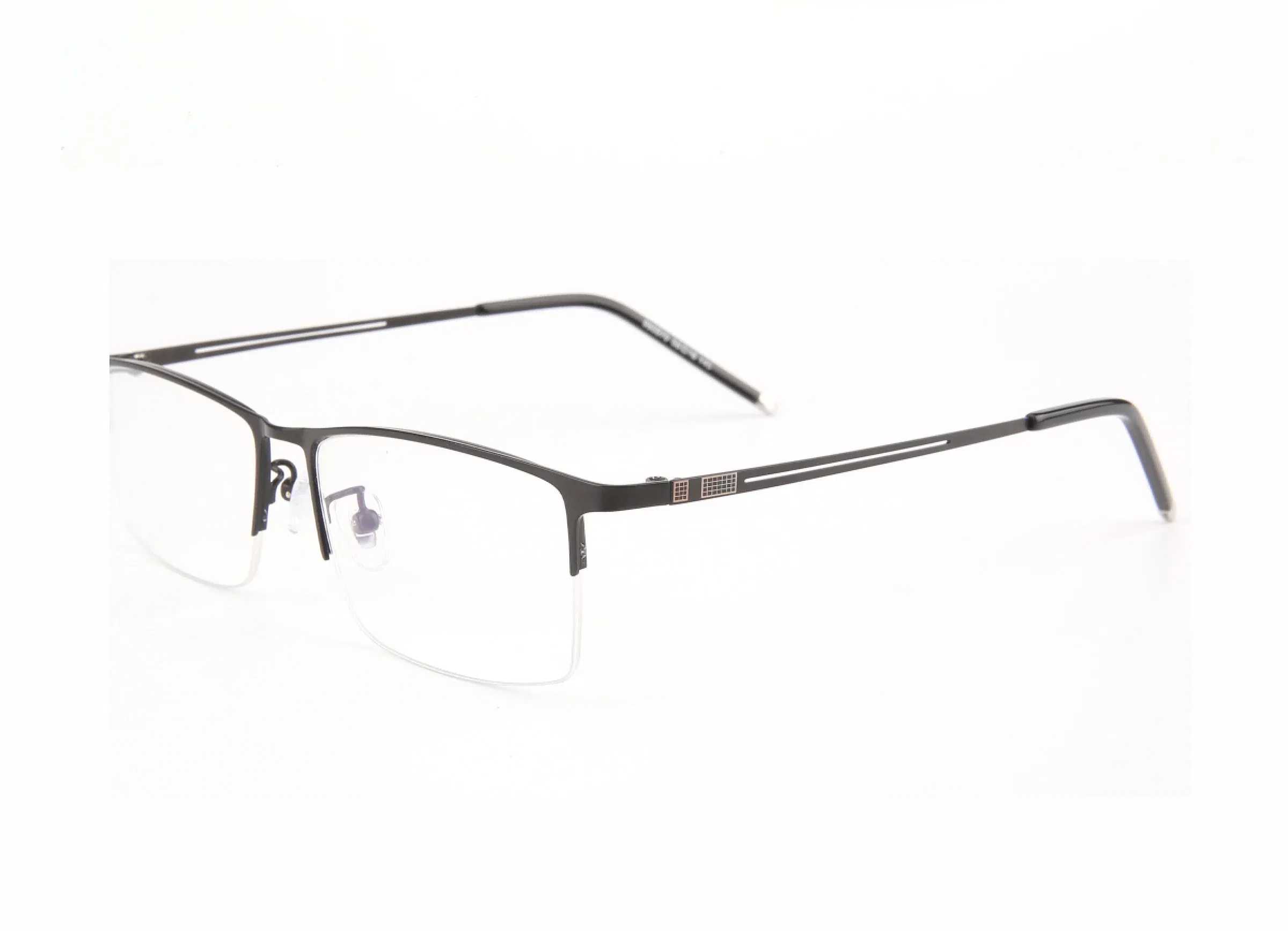 Frame Color: Blue, Eye Prescription: 0 - Sun Photochromic Finished Myopia Glasses Women Men Metal Half Frame Chameleon Short-sight Eyewear0 -0.5 -0.75 -1.0  To -6.0