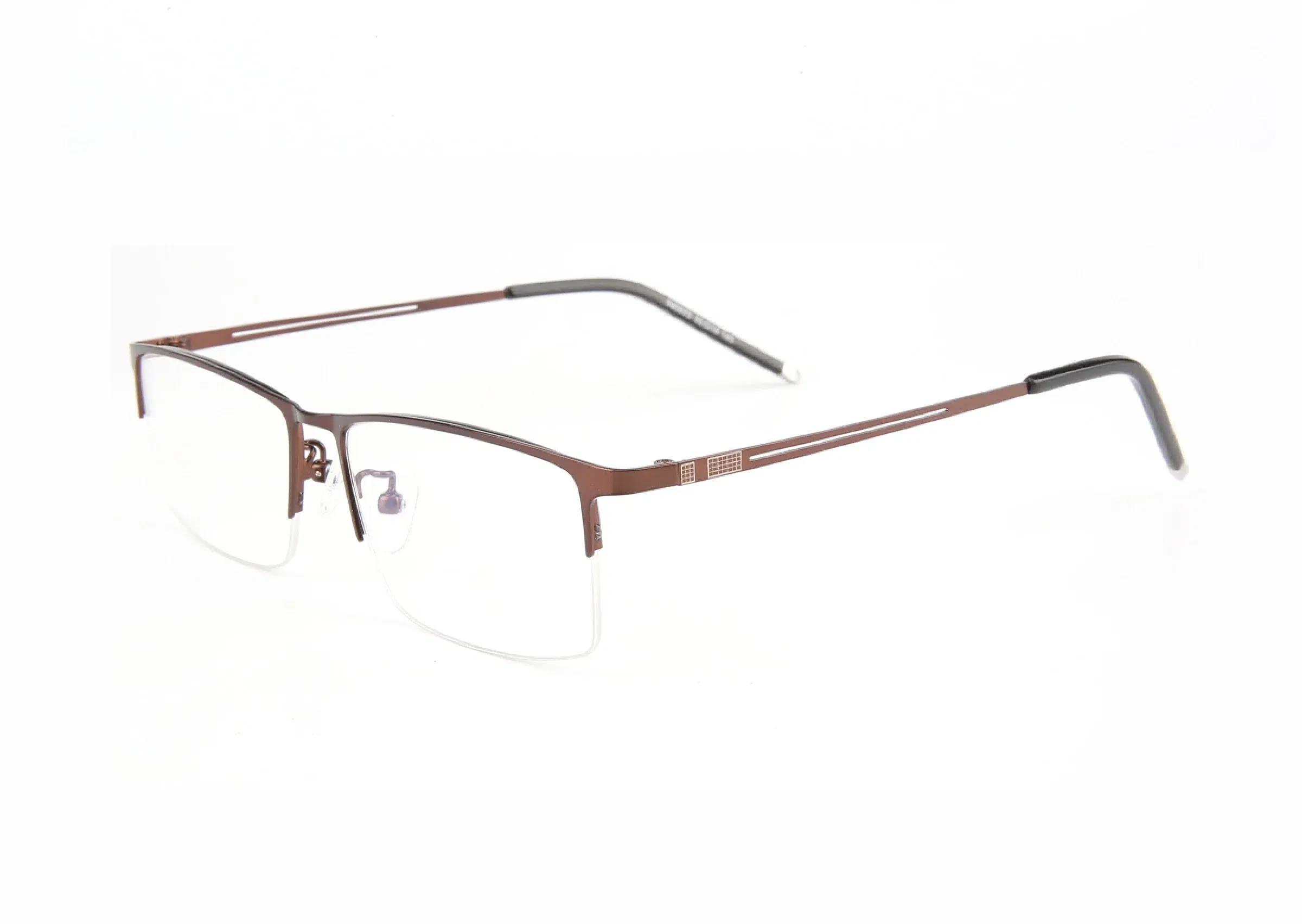 Frame Color: Blue, Eye Prescription: 0 - Sun Photochromic Finished Myopia Glasses Women Men Metal Half Frame Chameleon Short-sight Eyewear0 -0.5 -0.75 -1.0  To -6.0