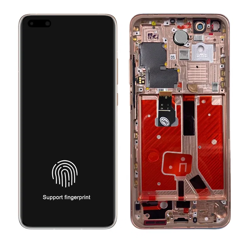 Color: Khaki, Ships From: CHINA - 2025 6.58"NEW P40 Pro Screen Replacement for huawei P40 Pro LCD display ELS-NX9 ELS-N04 Touch Screen Digital with Frame