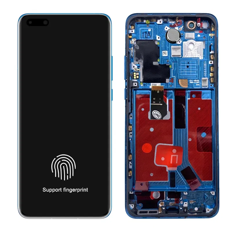 Color: Khaki, Ships From: CHINA - 2025 6.58"NEW P40 Pro Screen Replacement for huawei P40 Pro LCD display ELS-NX9 ELS-N04 Touch Screen Digital with Frame