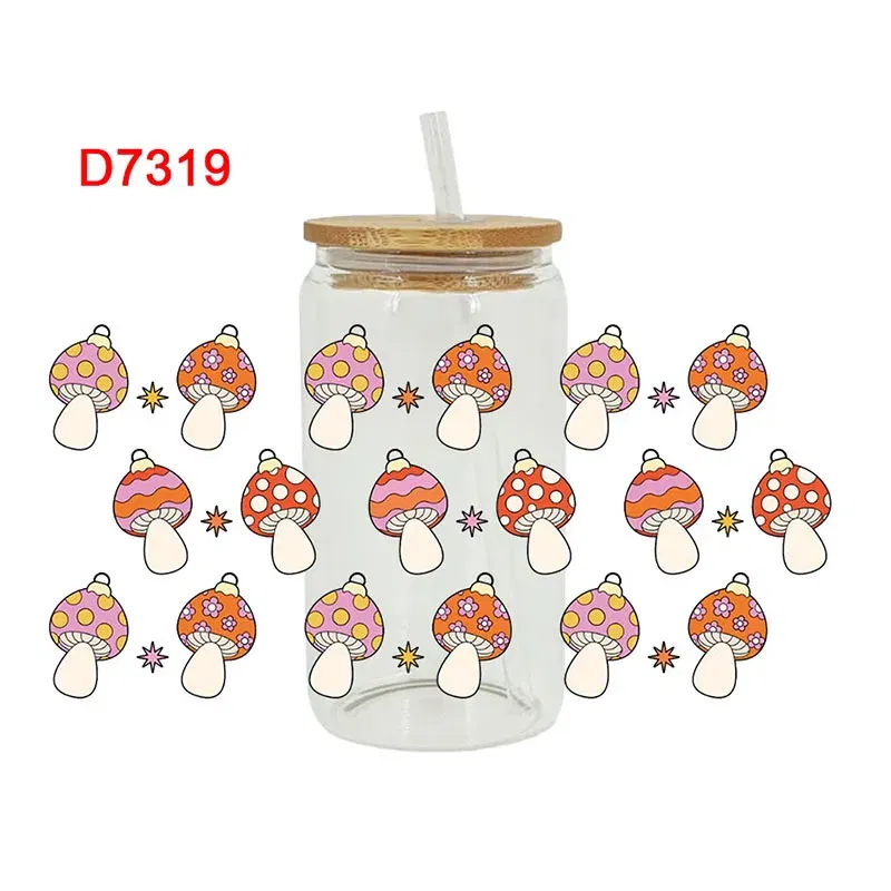 Color: Blue, Size: 45cm*5m - UV DTF Transfers Stickers, 16oz, Cup Wraps, Plant Flower Printed, DIY Glass Ceramic Metal Leather, Etc. D7270