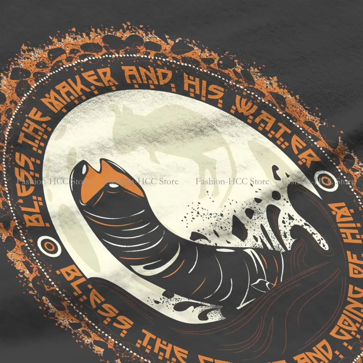 Color: WHITE, Size: XL - Essential Graphic Polyester TShirt Arrakis Creative Streetwear Comfortable T Shirt Female
