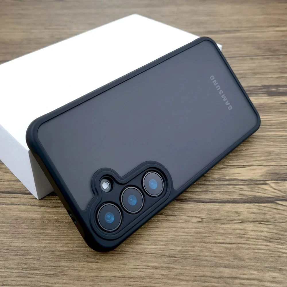 Color: black, Compatibility by Model: Galaxy A26 5G - Luxury Matte Case For Samsung Galaxy A56 A55 A54 A53 A52 A36 A35 A34 A13 A14 A15 A16 A17 A25 A26 A06 A05 A07 Protective Cover