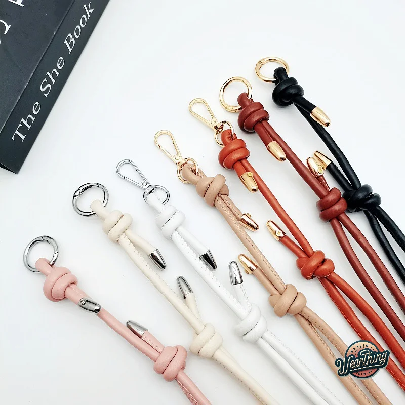 Color: Light Grey - Long Leather Shoulder Strap Crossbody Bag Adjustable Replacement Belt Handbag Strap Accessories DIY Bag Belt For Handbags