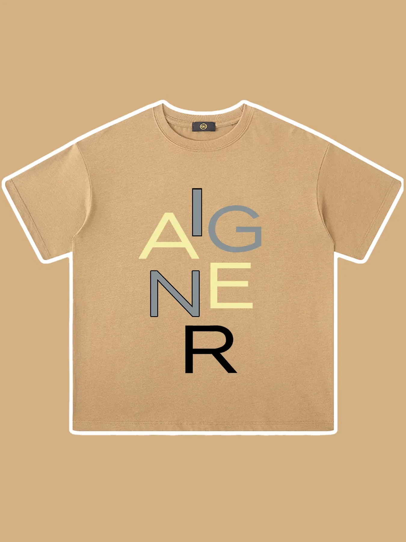 Color: Khaki, Kid Size: 7 - Summer Tees Children Clothes 2025 Hot sales Kids Short sleeve Fashion Casual Wear Baby Boys T-shirt Streetwear %100 Cotton Shirt