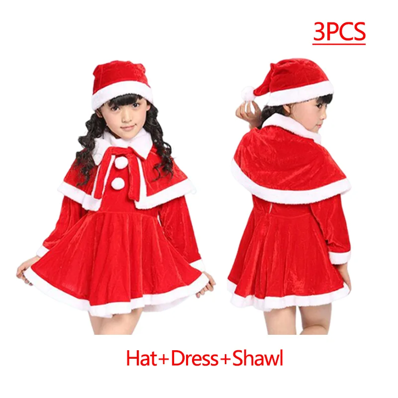 Color: SKY BLUE, Kid Size: 12 - New Year Kids Santa Claus Costume Green Elf Cosplay Christmas Carnival Party Fancy Dress for Girls Boys Red Xmas Clothes Set