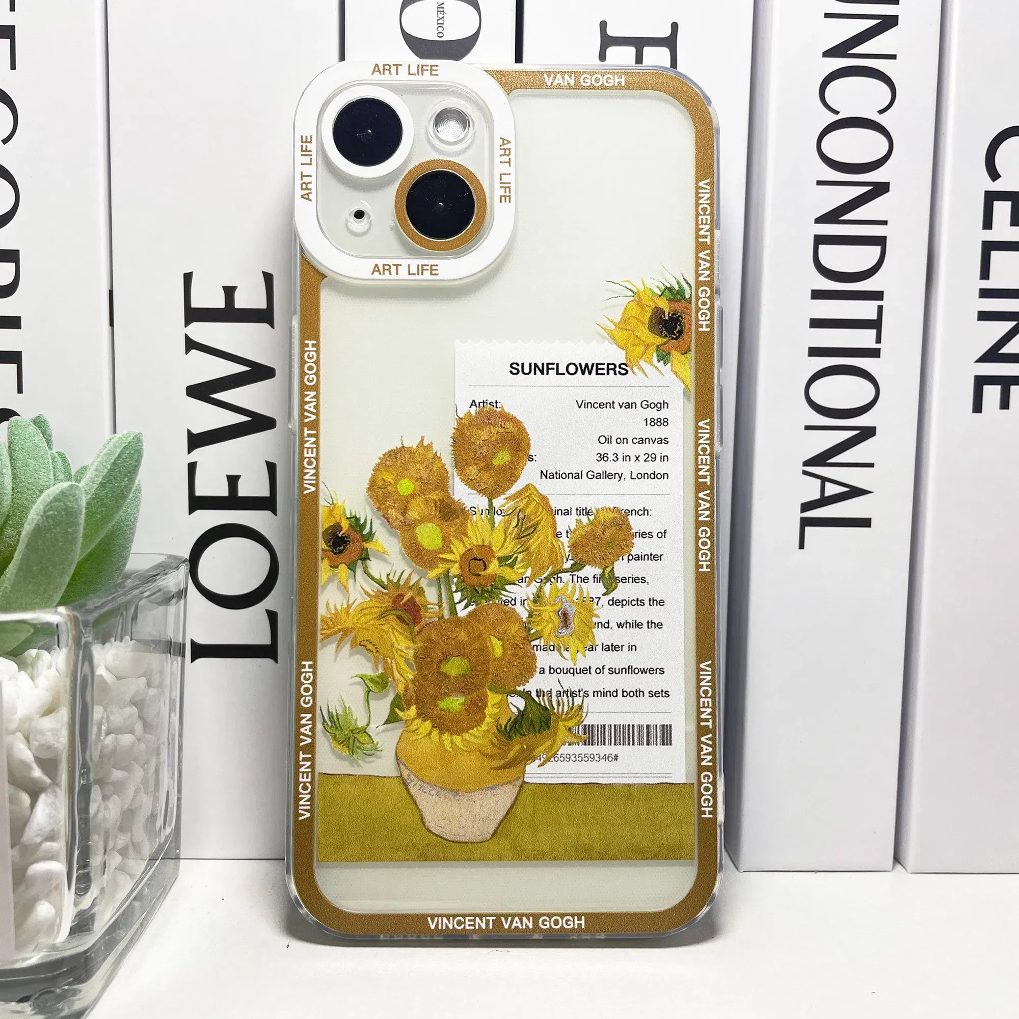 Color: Clear, Material: Aluminum - Van Gogh Sunflowers The Starry Night Art Aesthetic Phone Case For Samsung Galaxy S10 S20 S21 S22 S23 S24 FE Plus Ultra Note 20