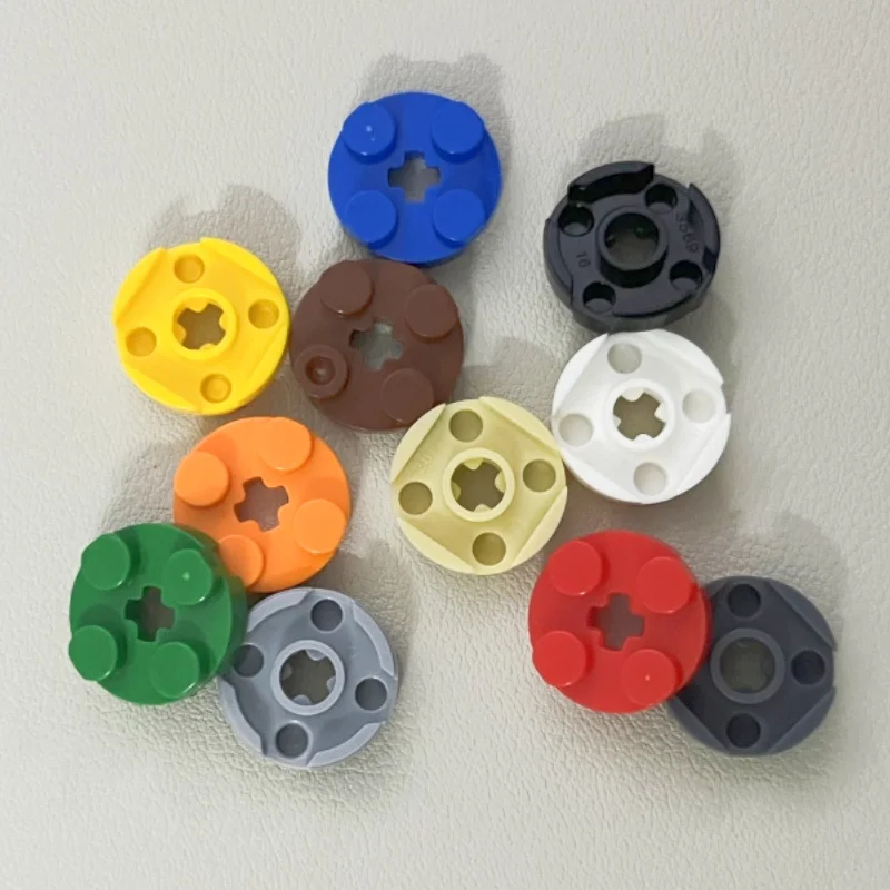 Color: green, Size: M - Lot 4032 Plate Round 2 x 2 with Axle Hole Bricks Toys For Technical Buildings? Blocks Compatible Assembles Particles Kids DIY MOC