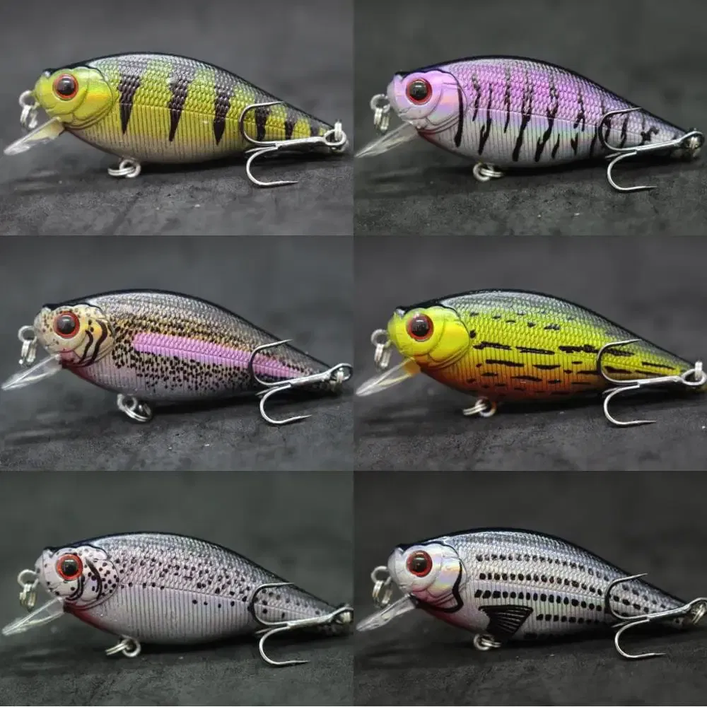 Color: Saddle Brown - wLure Crankbait Fishing Lure 6.5cm 7.4g Flat Body Wide Wobbler Musky Bait Floating Tank Tested Hard Bait Variant Colors C547