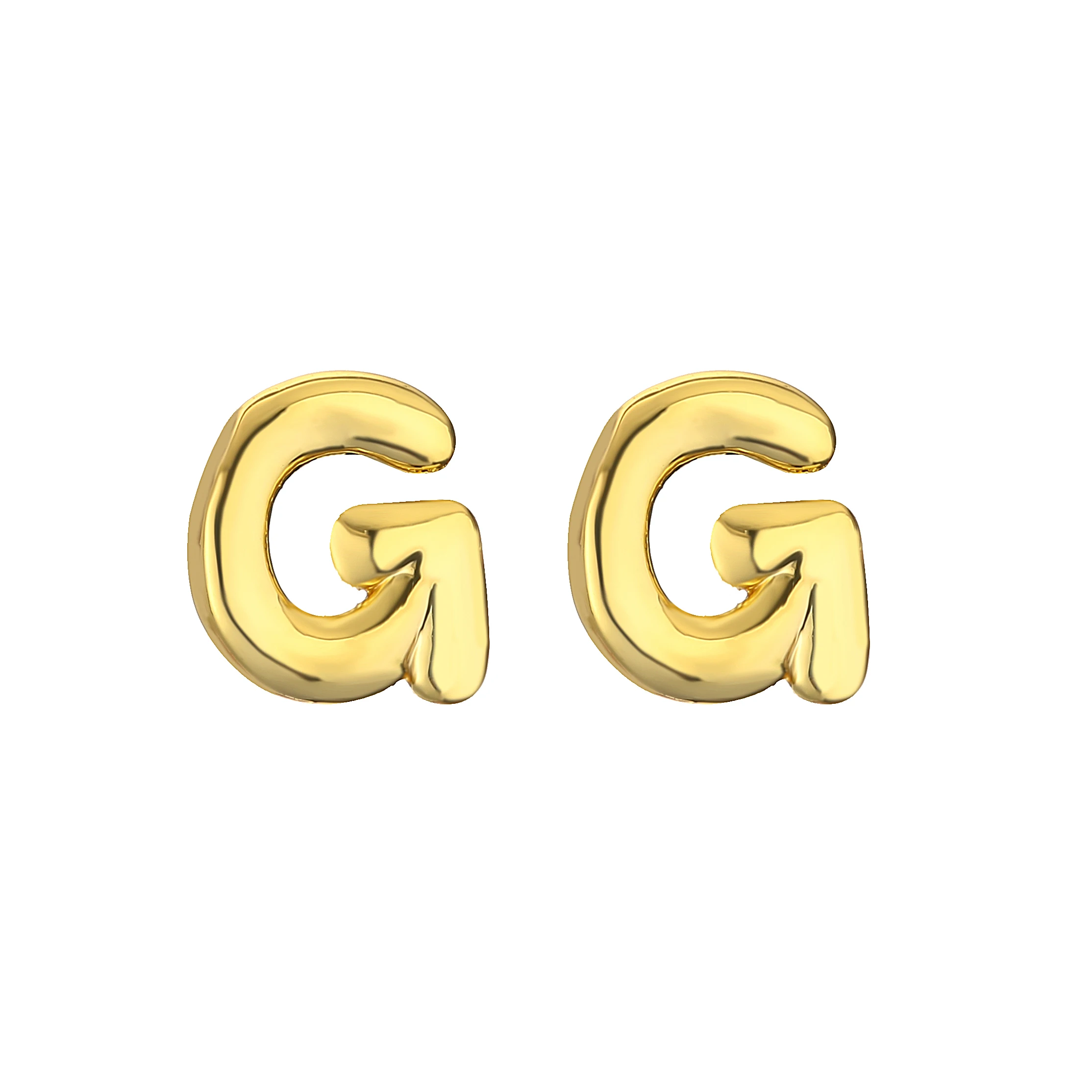 Metal Color: Gold-color, Ships From: CHINA, Main Stone Color: PURPLE - HECHENG,Initial Letter Earring For Women Men  A-Z 26 Letters Stud Earrings,Brass 18K Plated ear stud Jewelry
