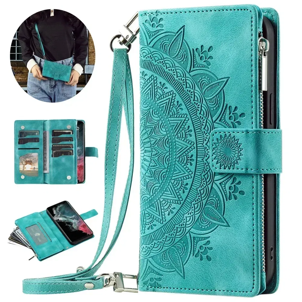 Color: cream, Material: PP - For Poco X7 F6 X6 X5 Pro X3 NFC 5G Zipper Wallet Case Crossbody Book Shell Xiaomi Poco M7 Pro M6 F5 M5 C75 3 X 7 M 6 Flip Cover