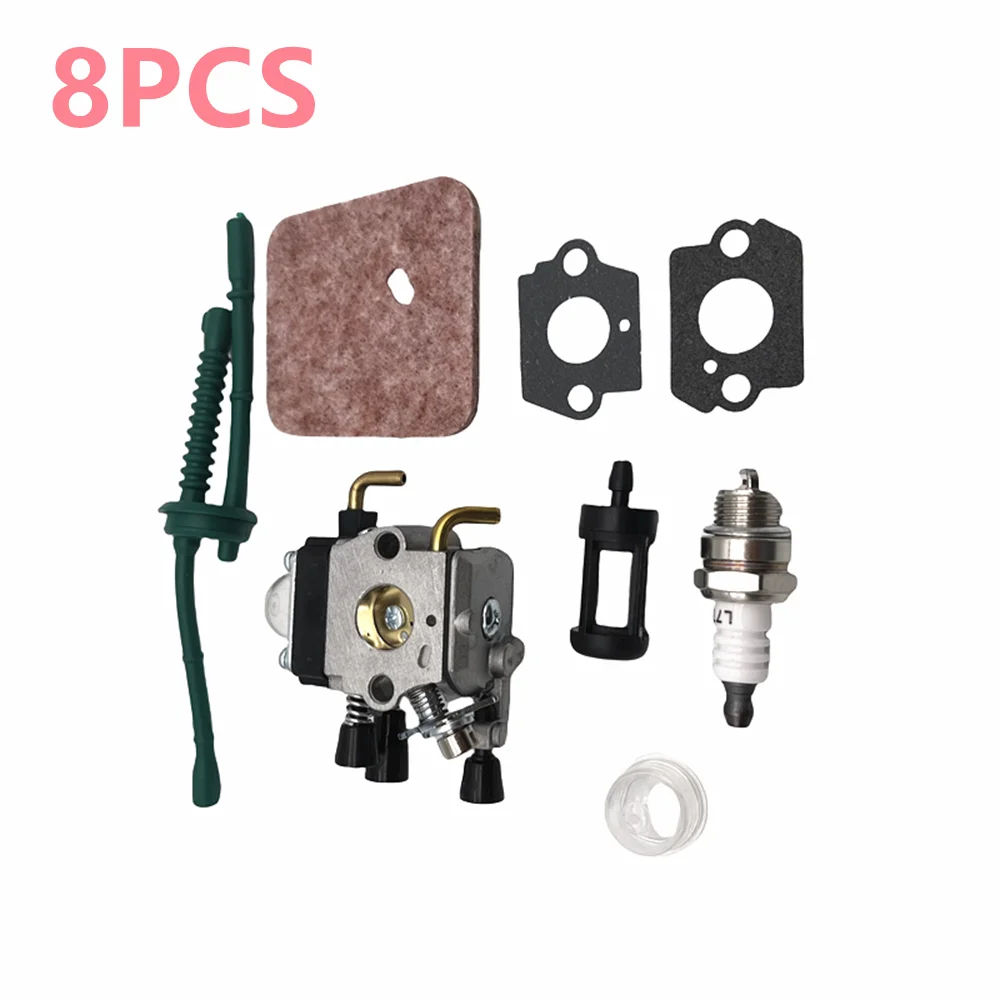 Color: Blue - Carburetor Trimmer Kit For Stihl FS 38 45 46 55 55R 55RC 45C 45L 45EZ 55EZ 55C 55T 74 75 76 80 85 310 KM 55 55R HL45 FC55
