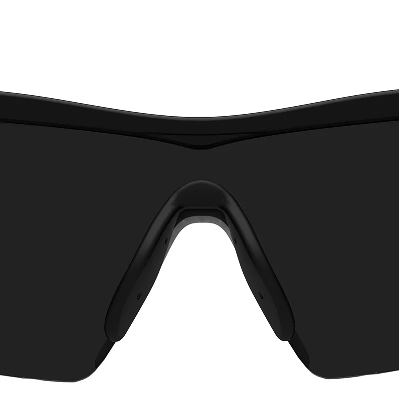 Lenses Color: WHITE, Frame Color: black - Anti-Impact, Through Cone-Shaped Military-Specific Shooting Glasses Ballistic Tactical Goggles Combat UV Protection Sunglasses