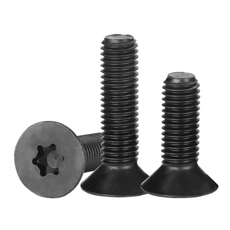 Size: M2.6, Length: 55mm - 10pcs/lot Flat Countersunk Screw Six Lobe Bolt Machine screw M2 M2.5 M3 M4 M5 M6 M8 M10 Black 304 Stainless Steel Torx Head