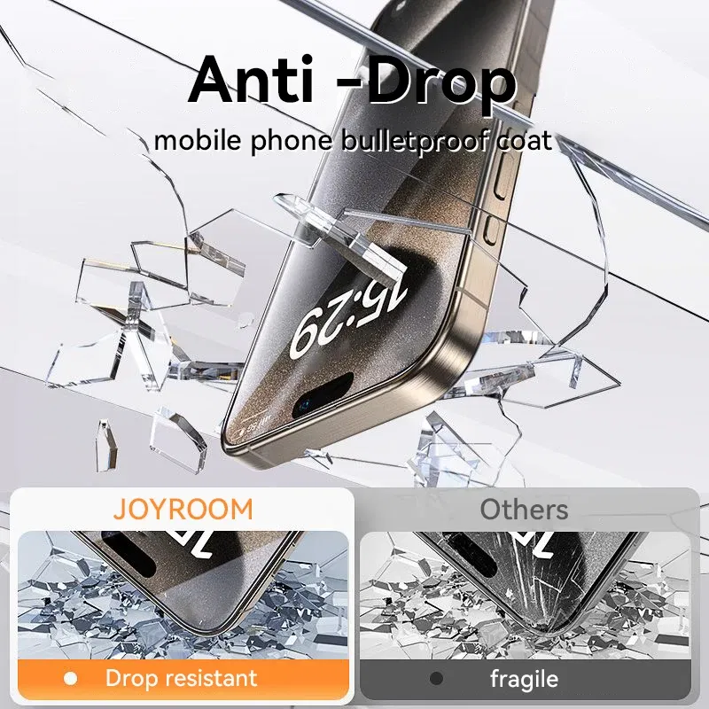 Bundle: Bundle11, Material: pet - Joyroom 1/2/3pcs 9D Screen Protector Tempered Glass for iPhone 16 15 14 13 12 11 Pro Max Protective Glass for iPhone 15 Pro Max