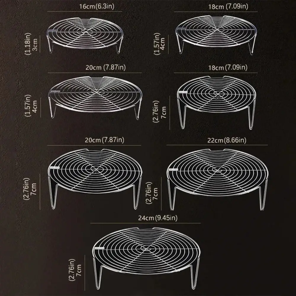 Color: plum - 304 Stainless Steel Steamer Rack Multifunction Pot Steaming Tray Dumplings Eggs Grill Stand Kitchen Tableware Cooking Utensils