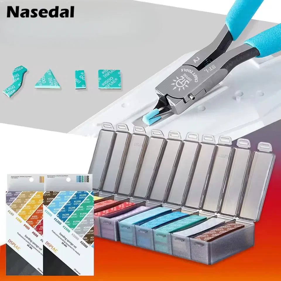 Color: GOLD - DSPIAE SS-S01 SS-S02 Model Sponge Sandpaper Combo Set for Gundam  Model Making Tool Grinding Polishing Sanding Paper DIY Craft