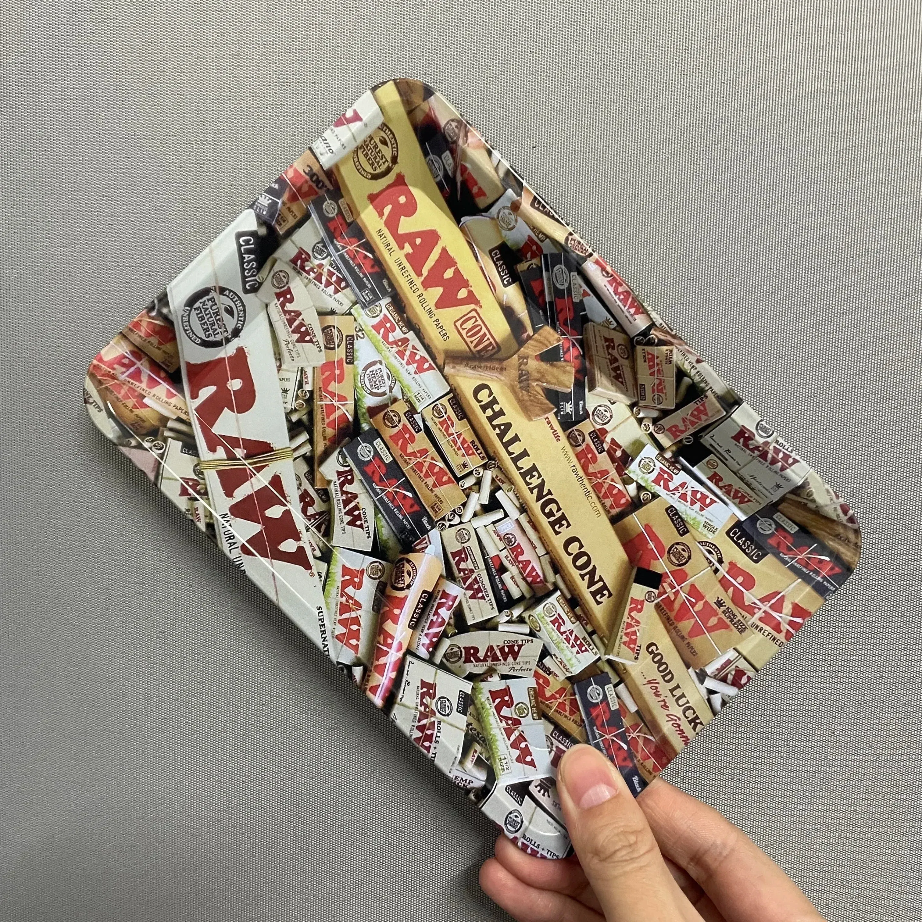 Color: PURPLE - RAW Classic Rolling Tray Multi Designs Available