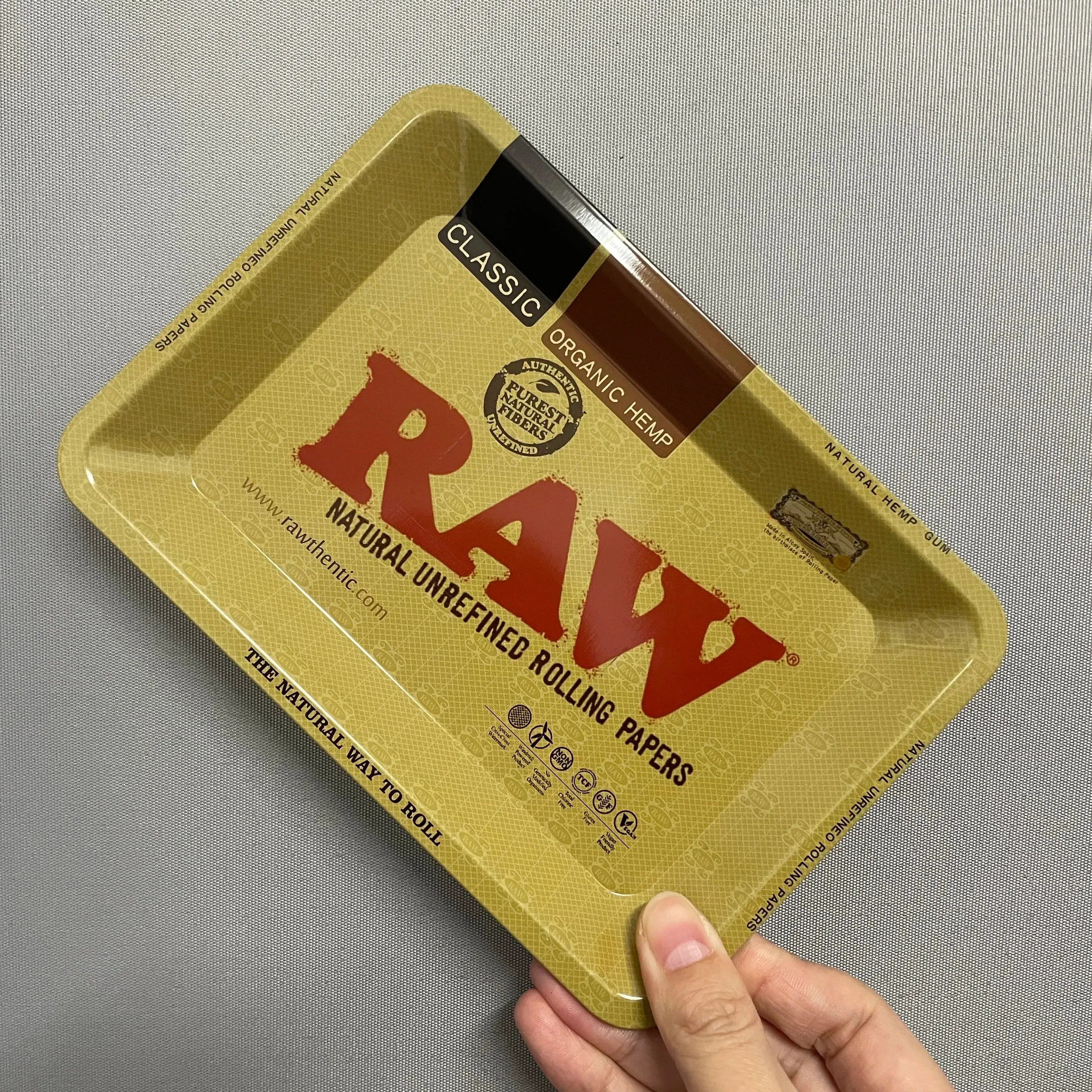 Color: PURPLE - RAW Classic Rolling Tray Multi Designs Available