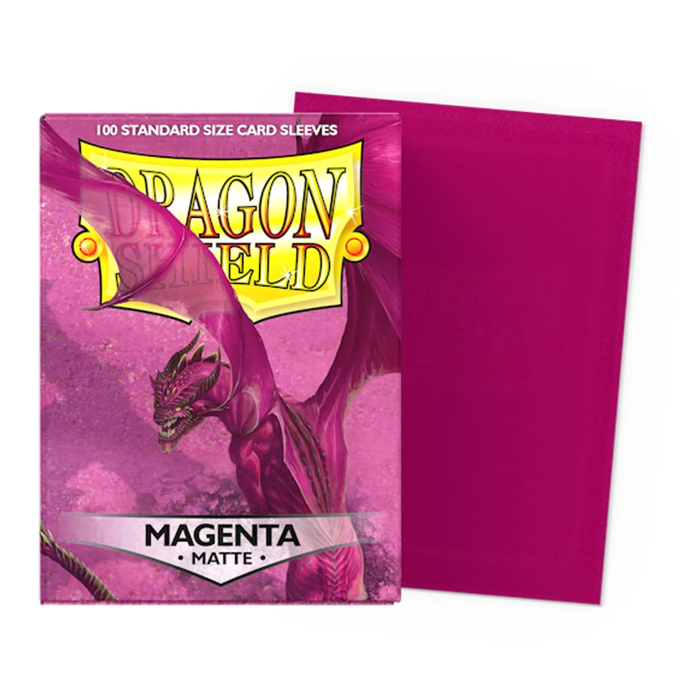 Color: three - 100 PCS/BOX Colorful Matte Dragon Shield Cards Sleeves Cards Cover Matte Cards Protector for Magic MGT/Star Card Board Games
