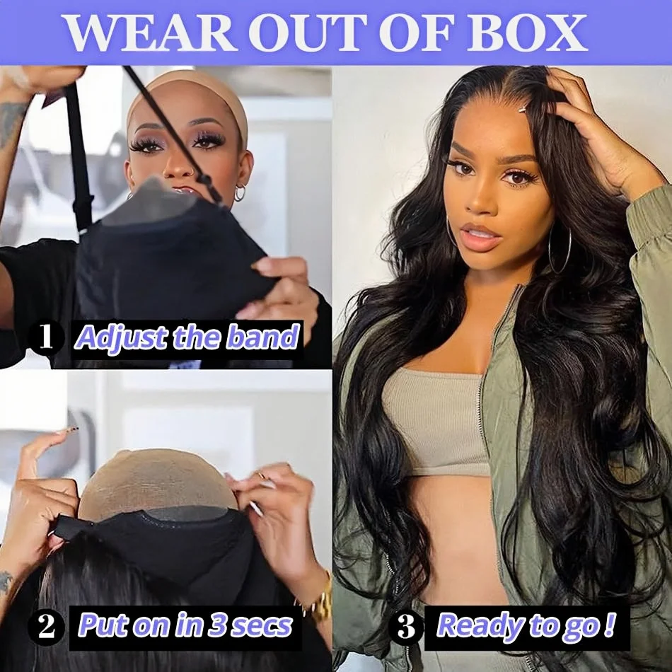 Stretched Length: 22INCHES, Hair Color: #4, Density: 180%, Ships From: CHINA - Body wave Wigs Glueless Wig Human Hair Ready To Wear 5x5 Lace Frontal Wig 4x4 Brazilian Closure Wig For Women Lace Front Wigs
