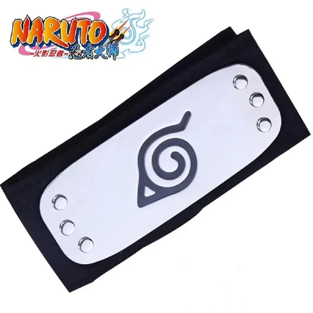 Color: Ivory - Ninja Headband Rebel Leaf Naruto Forehead Protector Coslapaly Anime Peripheral