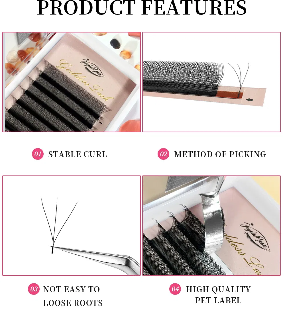Color: LIGHT BLUE, Curl: D, Thickness: 0.07mm, Length: 11mm, Ships From: CHINA - Goddess 3D/4D/5D/6D/7D/8D W Shape lashes 4D Premade Fan Lash Extensions 0.07 C/D Curl Natural Soft High Quality Idividual Lashes