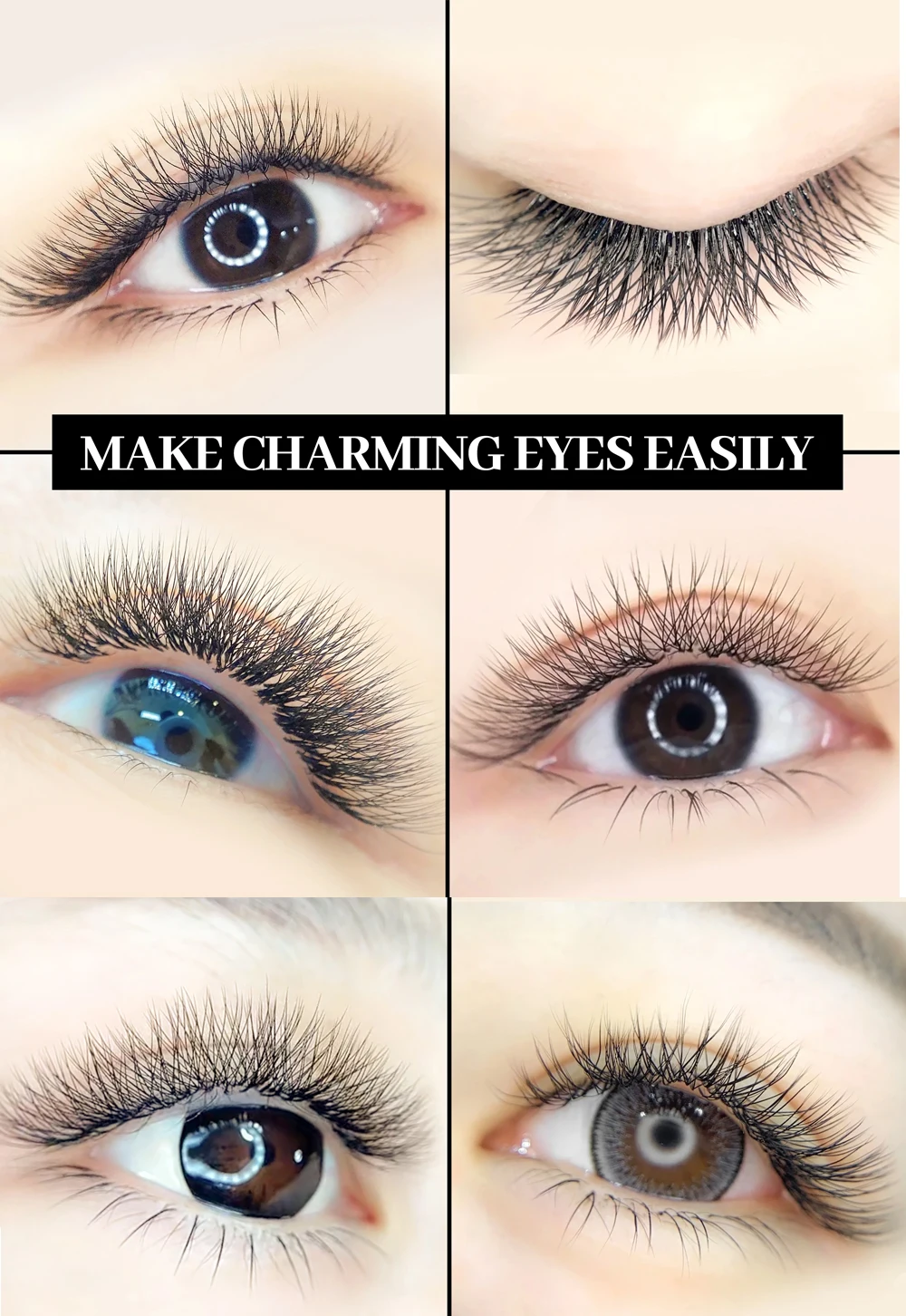 Color: LIGHT BLUE, Curl: D, Thickness: 0.07mm, Length: 11mm, Ships From: CHINA - Goddess 3D/4D/5D/6D/7D/8D W Shape lashes 4D Premade Fan Lash Extensions 0.07 C/D Curl Natural Soft High Quality Idividual Lashes