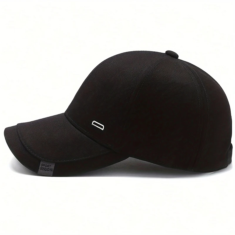 Color: Blue - Unisex Square Silver Buckle Label Baseball Caps Spring Autumn Outdoor Adjustable Casual Hats Sunscreen Hat