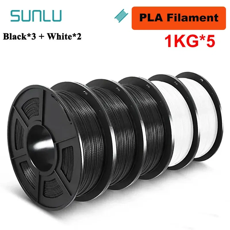 Color: Tran-Violet, Ships From: CHINA - Top 5KG 3D PLA/PETG/PLA PLUS/Clear Filament 1.75mm 5Roll 1KG 3D Printer Neatly Wound 3D Filament for 3D Printer& 3D Pen