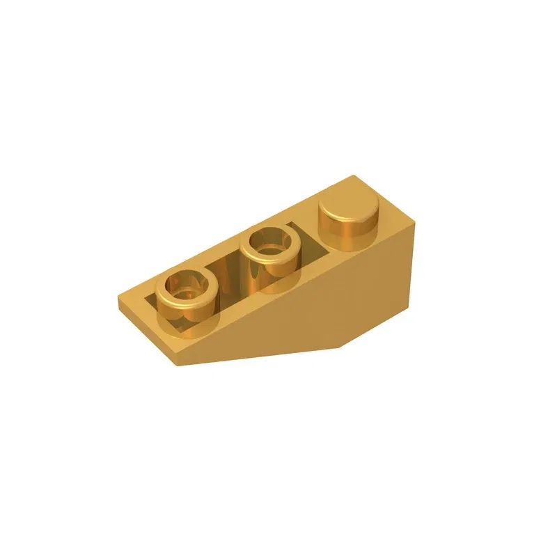 Color: Clear - Gobricks GDS-596 Slope, Inverted 33 3 x 1 compatiblewith lego 4287 pieces of children's toys Assembles Building Blocks Technical