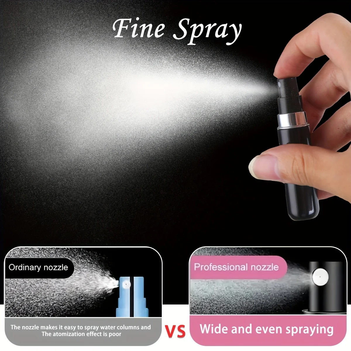 Color: multi - 5ml Perfume Refill Bottle Portable Mini Refillable Spray Jar Scent Pump Empty Cosmetic Containers Atomizer for Travel Tool Hot