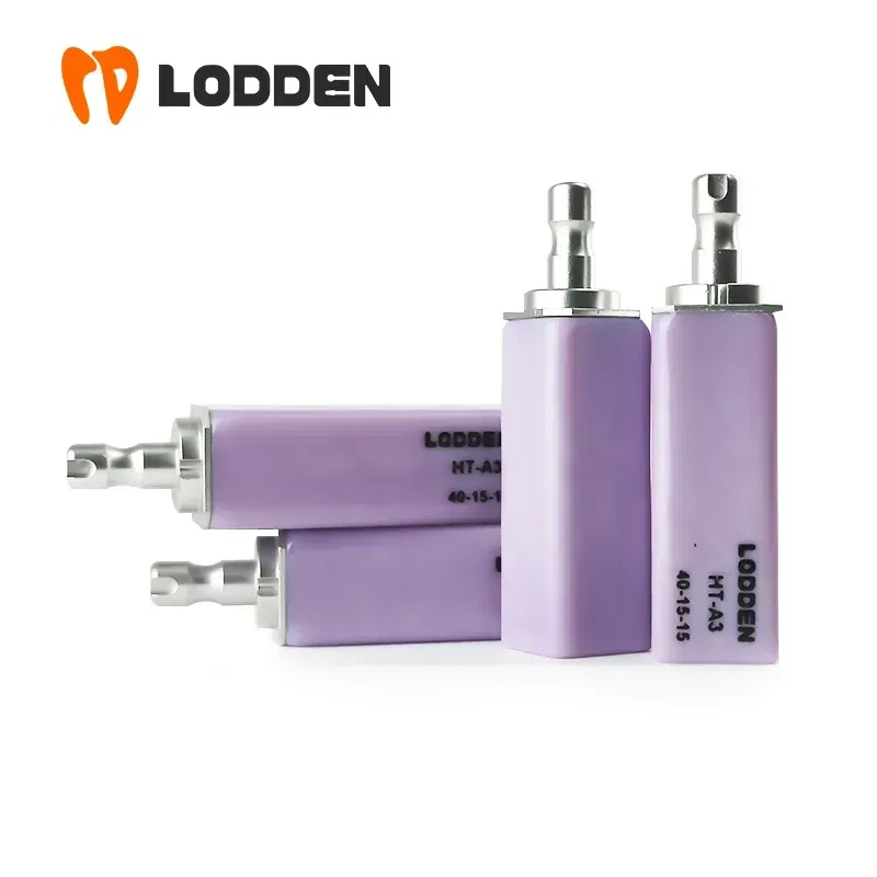 Color: Silver - 4pcs/box Dental Lithium Disilicate(Glass Ceramic) B40 Cube LT/HT for CAD CAM Inlay Veneer Crown Sirona cerec milling system