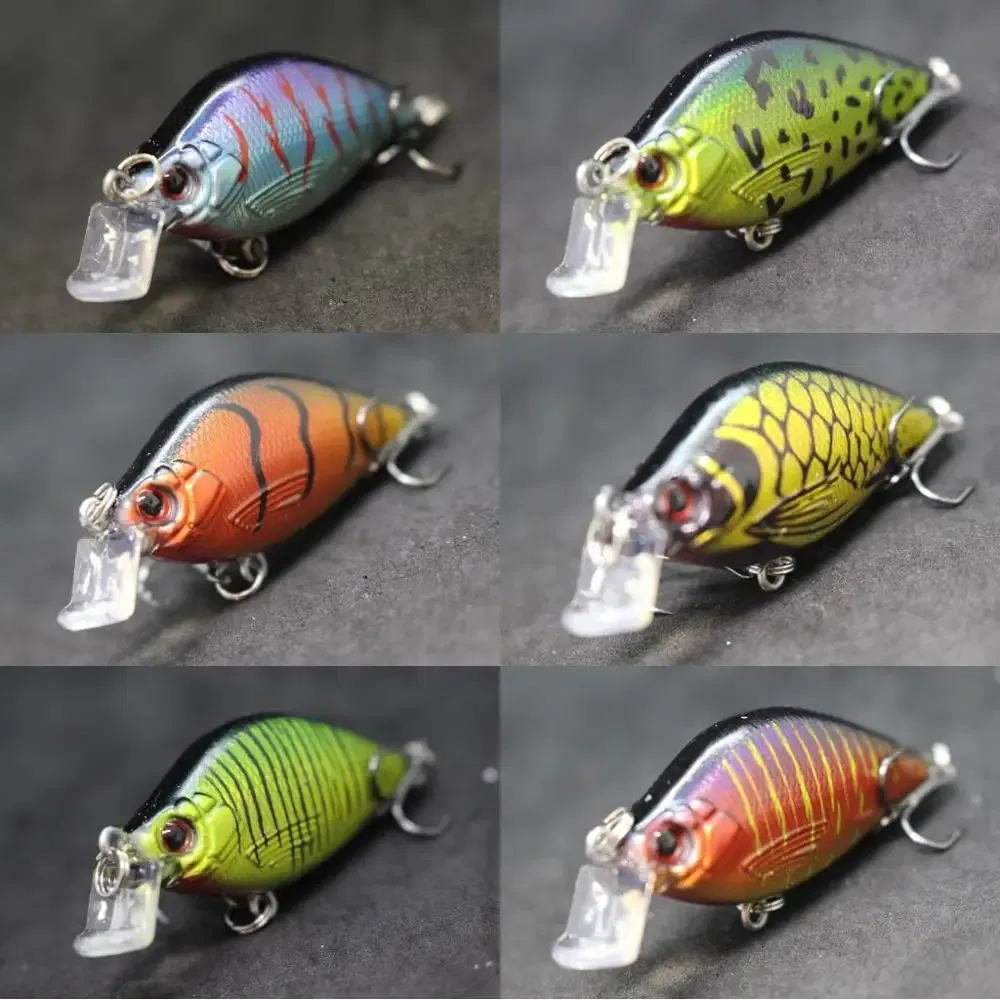 Color: Light Grey - wLure Fishing Lures 6.4cm 8.6g Crankbait Wobbler Hard Bait Pike Fishing Carp Artificial Bait 2023 Colors Fake Lure C503