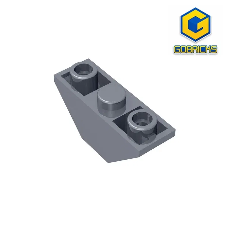Color: SKY BLUE - Gobricks GDS-984 Slope, Inverted 45 3 x 1 Double compatible with lego 18759 2341 DIY Educational Building Blocks Technical
